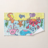 toalha de mão desenhos a lápis. (Serviette à main)