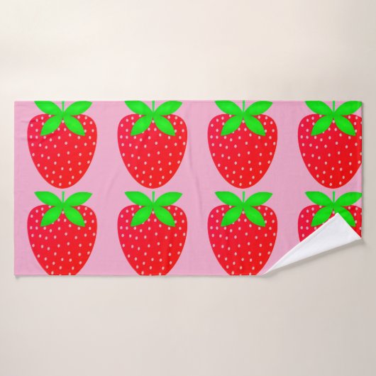 Toalha estampada morangos bad handdoek (Badhanddoek)