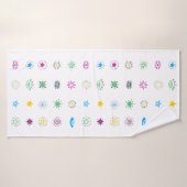 Toalha Olhos coloridos  (Serviette de bain)