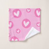 Toalhas de Banho Padrões de Coração  (Gant de toilette)