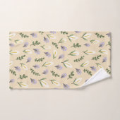 Toalla de baño flor de agua y lavanda (Serviette à main)