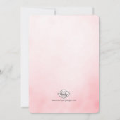 Toast à 40 Anniversaire Champagne Invitation (Dos)