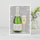 Toast Bubly | Fête des mariées Brunch Invitation (Debout devant)