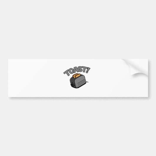 Toast! Bumpersticker (Voorkant)