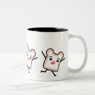 Toast Chase-Mok Tweekleurige Koffiemok