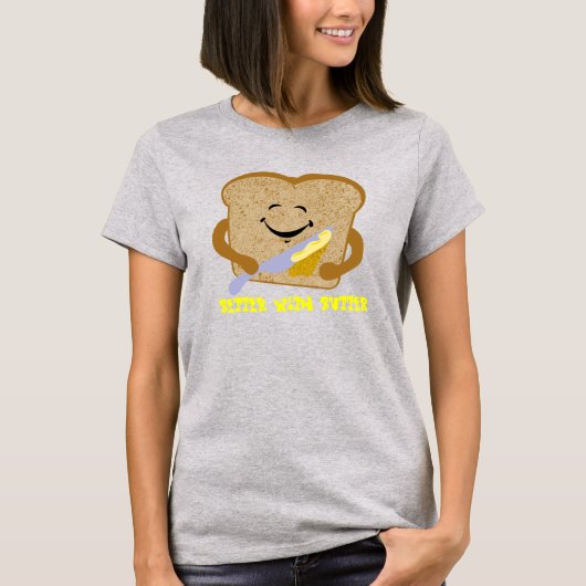 Toast en boter t-shirt (Voorkant)