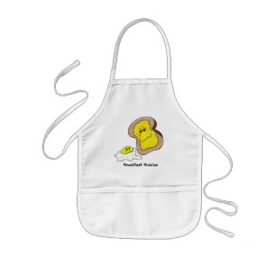 Toast en Eggers, ontbijtboeddies Apron Kinder Schort