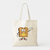 Toast Face-Canvas tas (Achterkant)