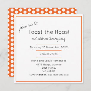 Toast het zuiderfeest van de Gematigde Thanksgivin Kaart