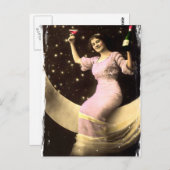 Toast je vanaf de maan briefkaart (Voorkant / Achterkant)