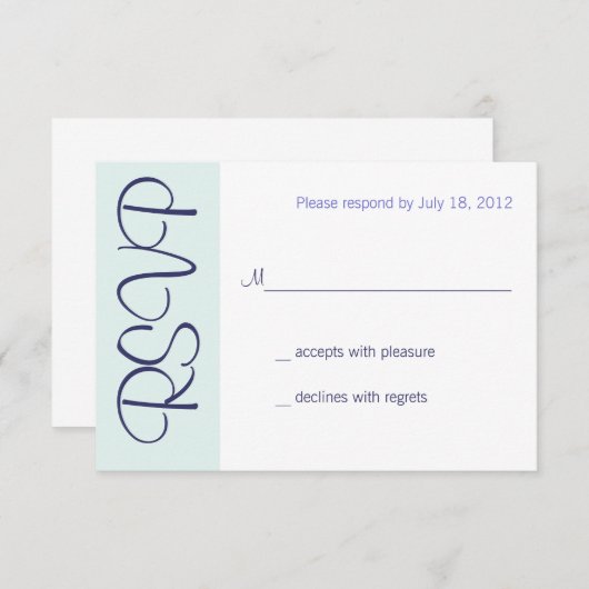 Toast mariage Champagne RSVP (Devant / Derrière)