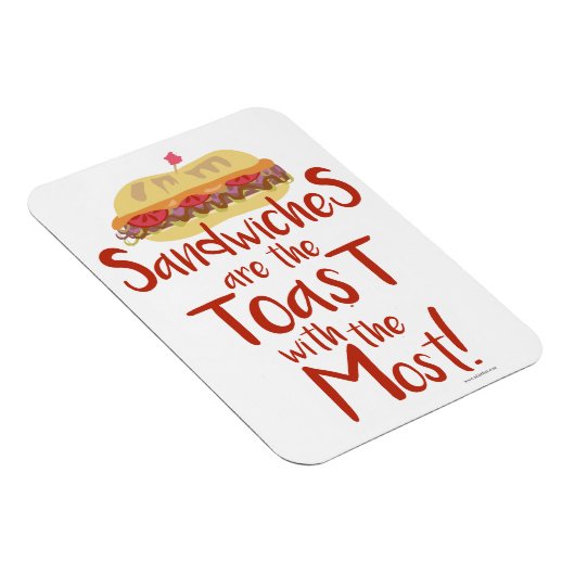 Toast met Most Funny Sandwich Magneet (Rechterzijde)