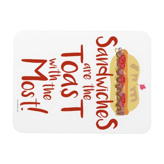 Toast met Most Funny Sandwich Magneet (Horizontaal)