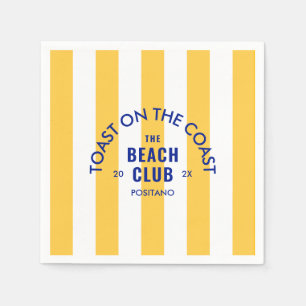 Toast On The Coast The Beach Club Gele Streep Servet