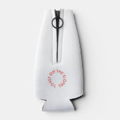 Toast On The Slopes Après Ski Club Rood & Blauw Flesjeskoeler (Achterkant)