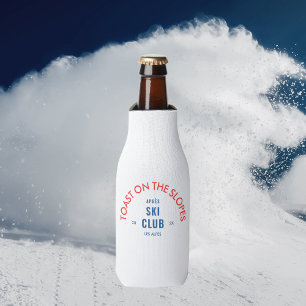 Toast On The Slopes Après Ski Club Rood & Blauw Flesjeskoeler