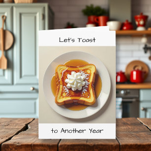 Toast op een ander jaar   Gelukkig Jubileum Kaart