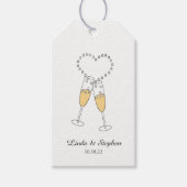 Toast op Liefde Tag Cadeaulabel (Voorkant)