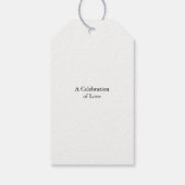 Toast op Liefde Tag Cadeaulabel (Achterkant)