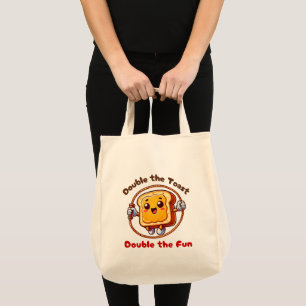 Toast Sandwich Pindakaas Cartoon Jump Rope Tote Bag