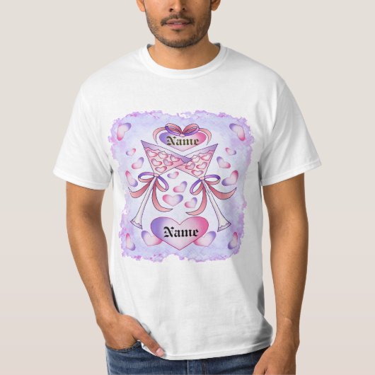 Toast To Love personnalisé mariage T-shirt (Devant)