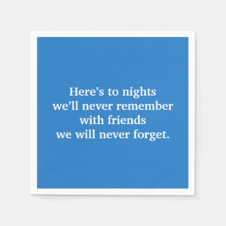 toast van blauwe wijn servet