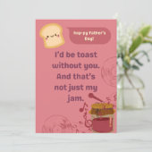 Toast zonder jou - Vaderdag Editions Kaart (Staand voorkant)