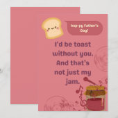 Toast zonder jou - Vaderdag Editions Kaart (Voorkant / Achterkant)