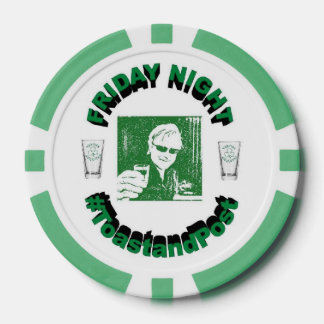 #ToastandPost poker chip