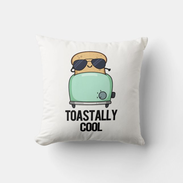 Toastastisch Cool Funny Toast Pun Kussen (Voorkant)