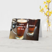 TOASTEN OP DE VERJAARDAG VAN JE TWEELING KAART (Gele Bloem)