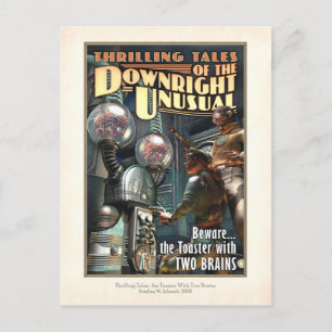 Toaster avec deux CERVEAUX Carte postale