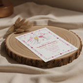 Toasting Galentines Day Invitation Heart Frame