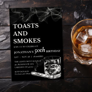 Toastjes & Sigaren Whiskey Cigar Heren Verjaardag Kaart