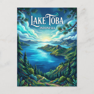 Toba-meer Indonesië Briefkaart
