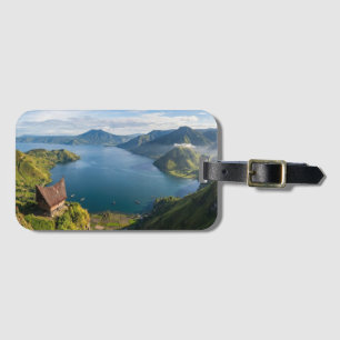 Toba-meer Sumatra Indonesië Vulkanisch Landschap Bagagelabel