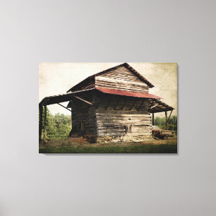 Tobacco Barn Canvas Afdruk