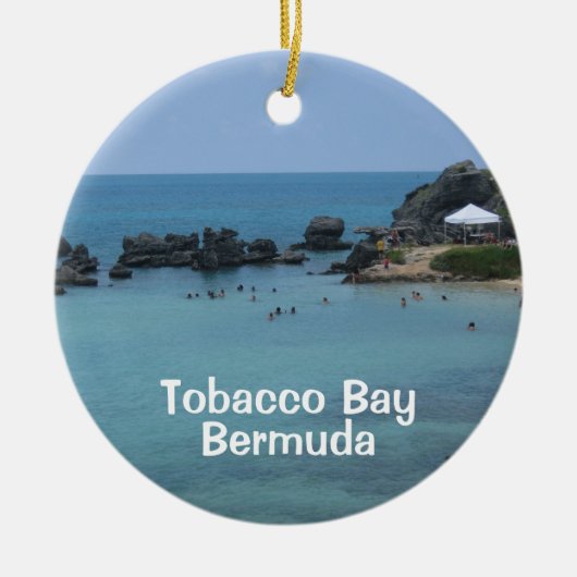 Tobacco Bay, Bermuda Keramisch Ornament (Voorkant)