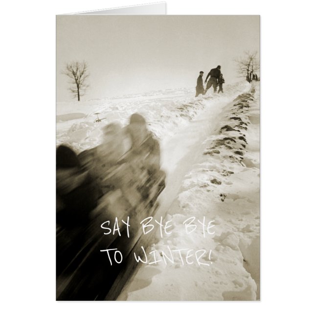 TOBAGGAN 1920 SPORTS D'HIVER SLEDDING FAMILY (Devant)