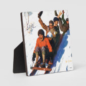 Tobagganing Fotoplaat (Voorkant)