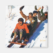 Tobagganing Magneet (Voorkant)