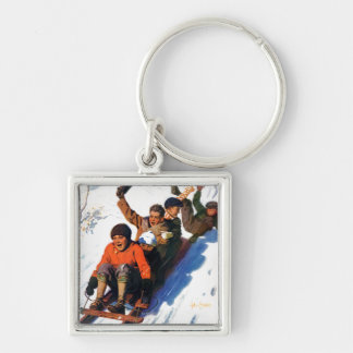 Tobagganing Sleutelhanger