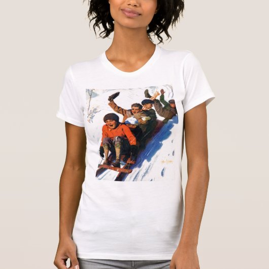Tobagganing T-shirt (Voorkant)