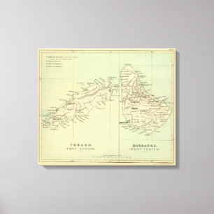 Tobago Barbados Canvas Afdruk