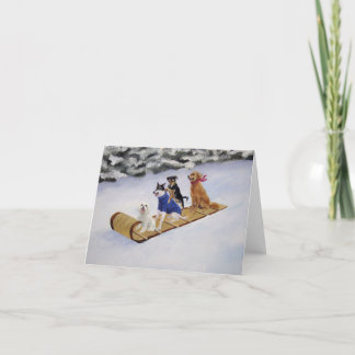 Tobbagan Tails-briefkaart Bedankkaart