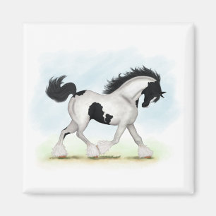 Tobiano Gypsy Vanner Horse Magneet