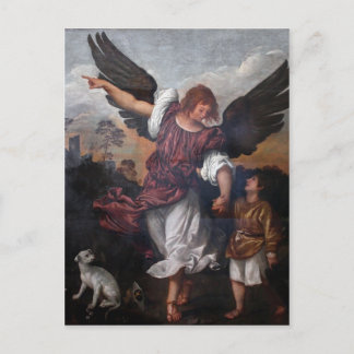 Tobias en de Archangel Raphael - Titiaan Briefkaart