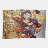 Tobias en de Engel van Andrea del Verrocchio Theedoek (Horizontaal)