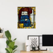 Tobias en Sarah in bed Poster (Thuiskantoor)