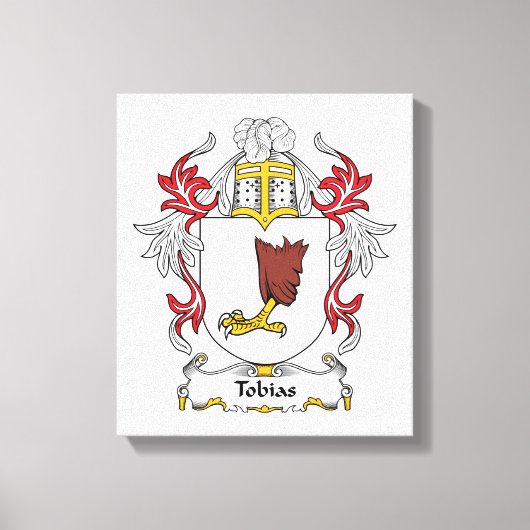 Tobias Family Crest Canvas Afdruk (Voorkant)